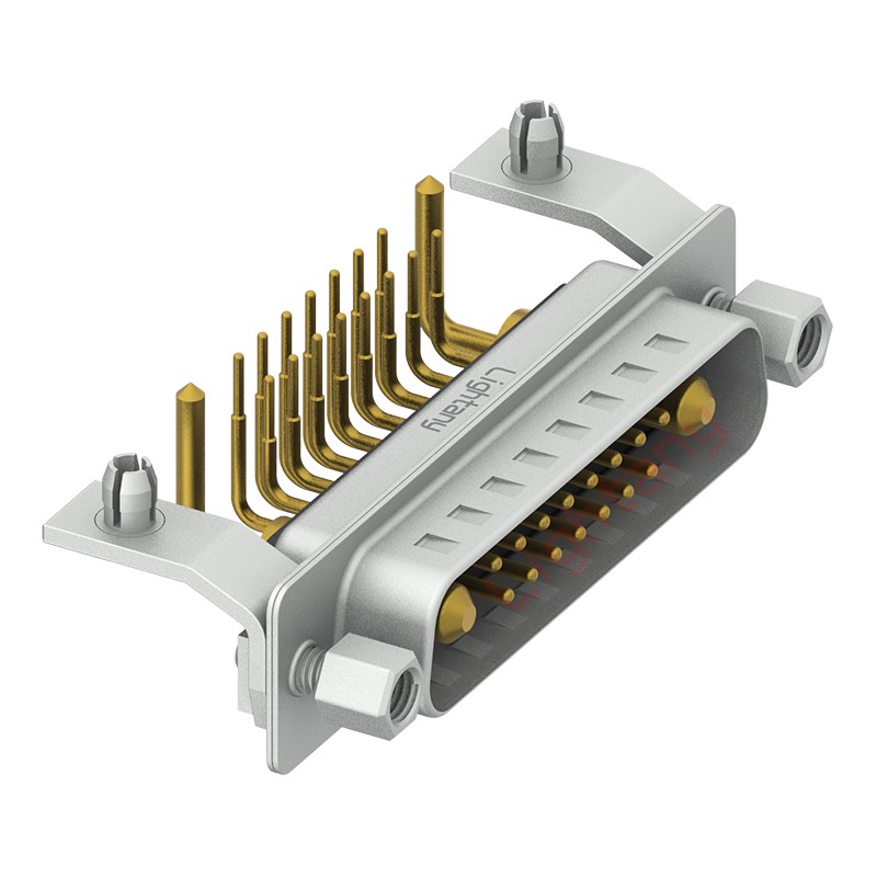 17W2公PCB彎插板/鉚支架10.8/大電流10A