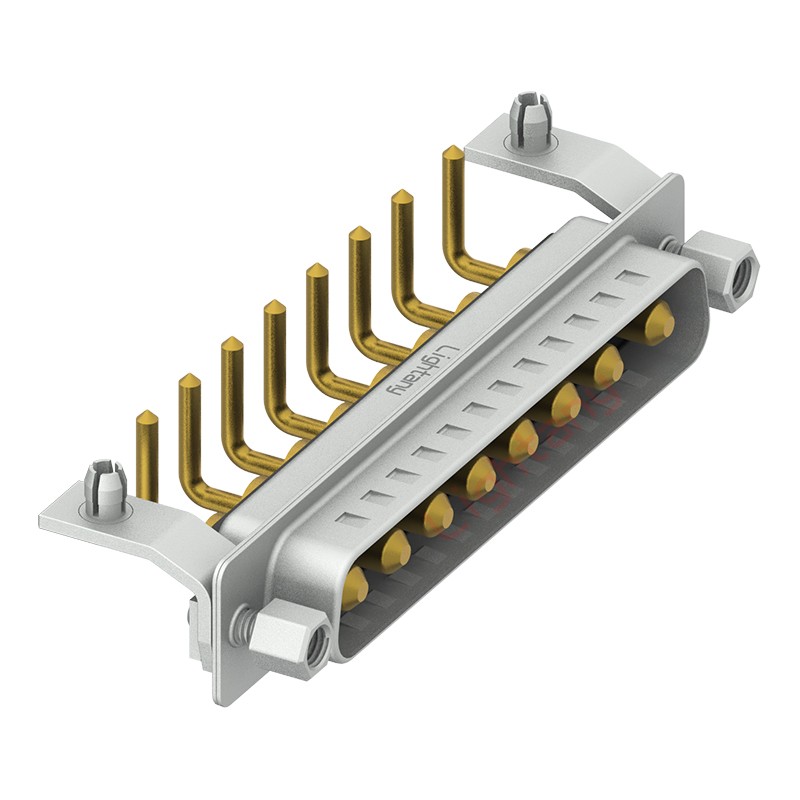 8W8公PCB彎插板/鉚支架10.8/大電流10A