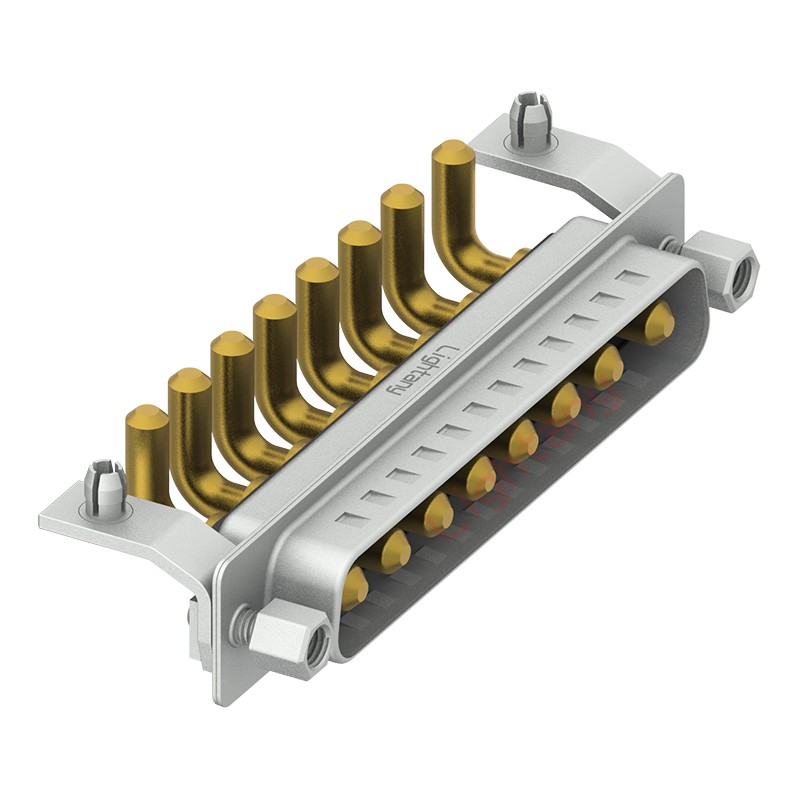 8W8公PCB彎插板/鉚支架10.8/大電流30A