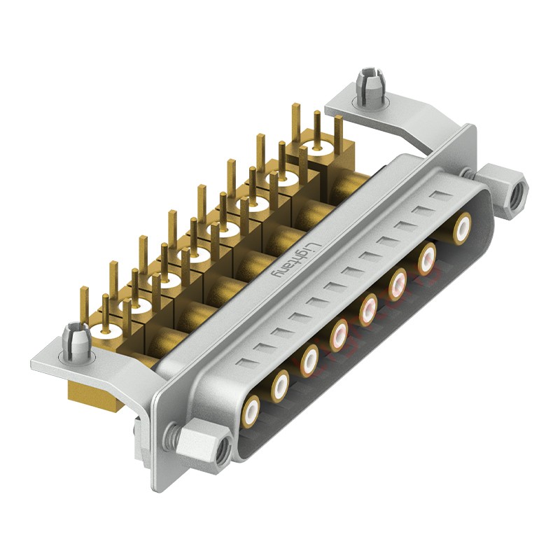 8W8公PCB彎插板/鉚支架10.8/射頻同軸75歐姆