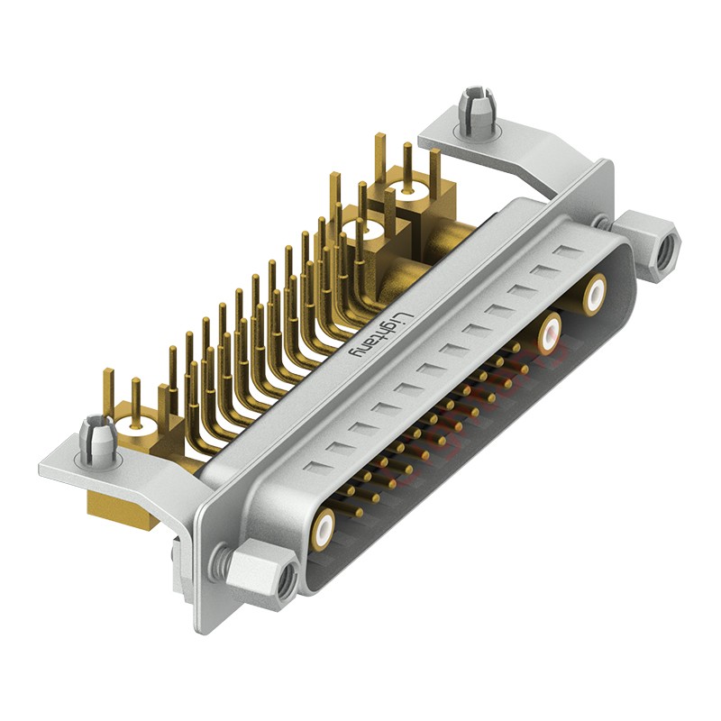 25W3公PCB彎插板/鉚支架10.8/射頻同軸75歐姆