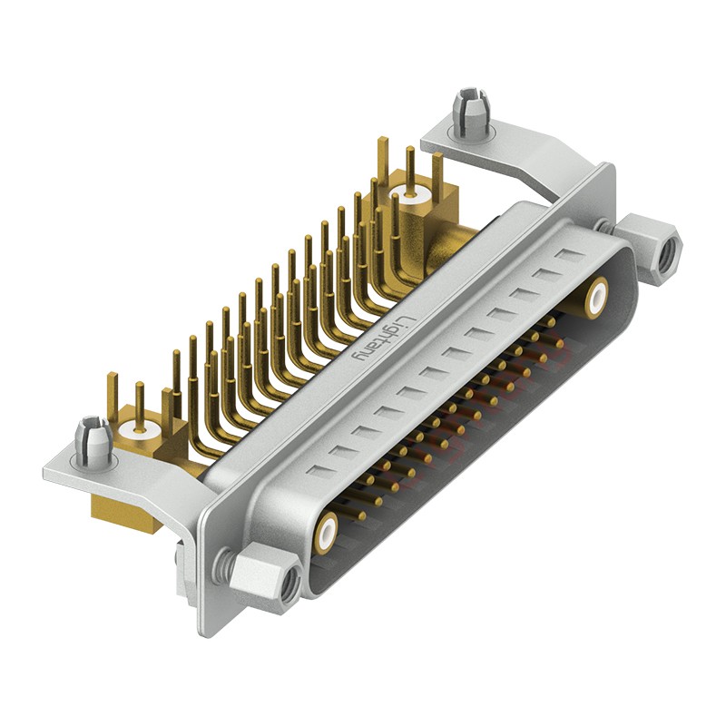 27W2公PCB彎插板/鉚支架11.6/射頻同軸75歐姆