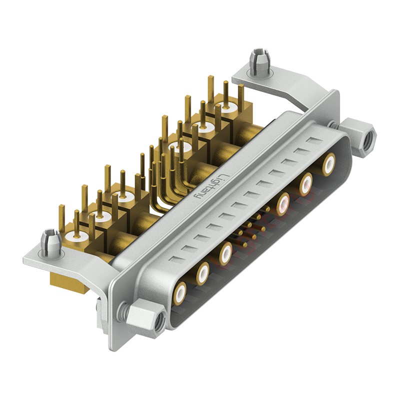 13W6A公PCB彎插板/鉚支架11.6/射頻同軸50歐姆