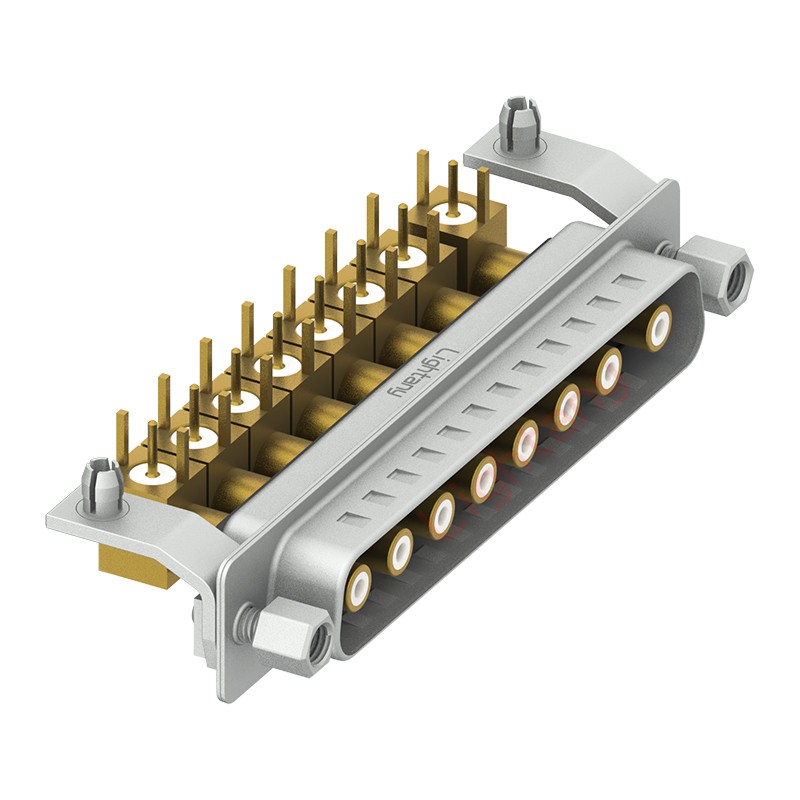 8W8公PCB彎插板/鉚支架11.6/射頻同軸75歐姆