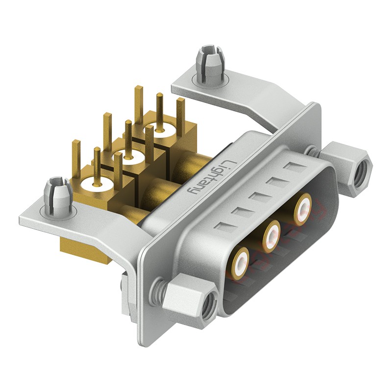 3W3公PCB彎插板/鉚支架11.6/射頻同軸75歐姆