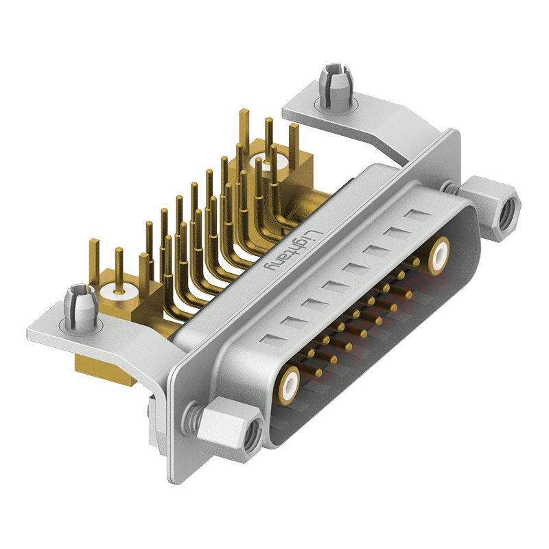 17W2公PCB彎插板/鉚支架10.8/射頻同軸50歐姆