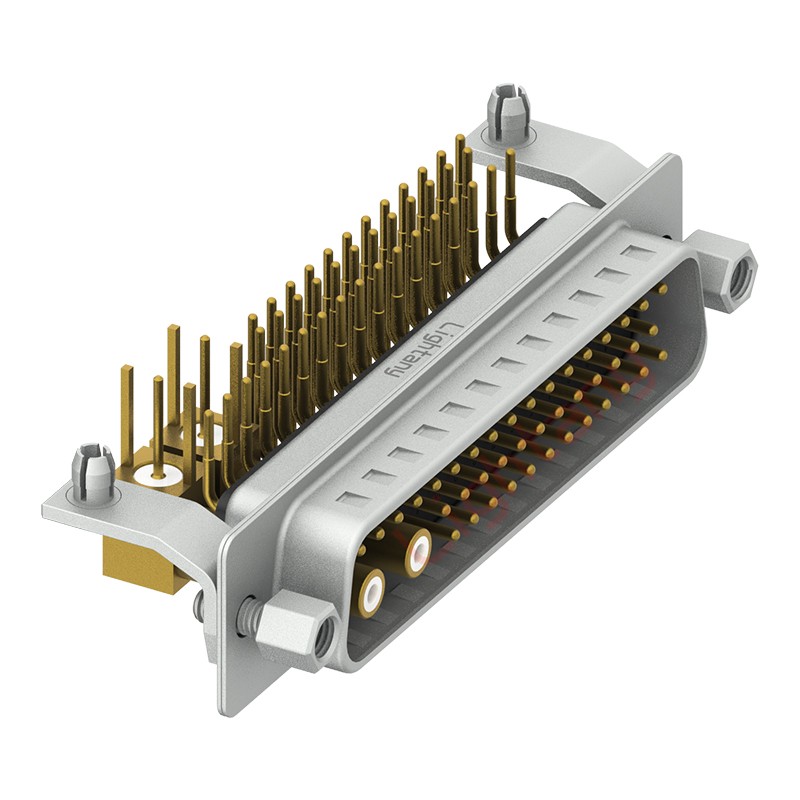 43W2公PCB彎插板/鉚支架12.2/射頻同軸75歐姆