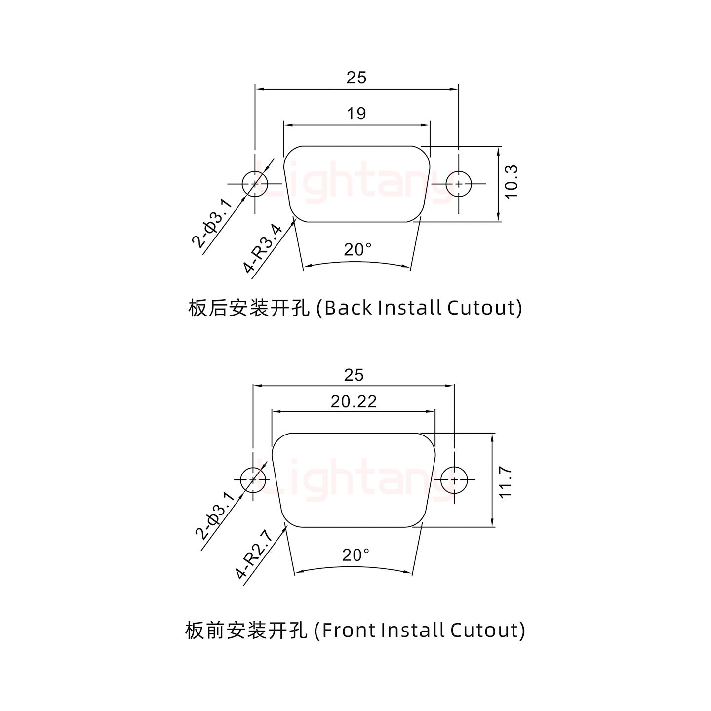 1W1公短體焊線/配螺絲螺母/大電流10A