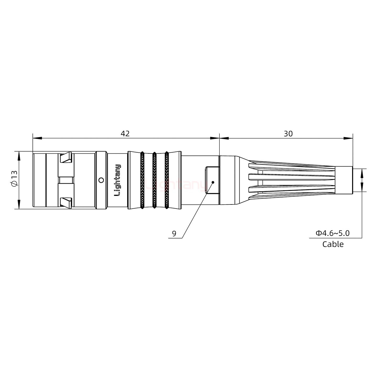 FGG.1K.002.CLAC50Z推拉自鎖帶護套直式插頭