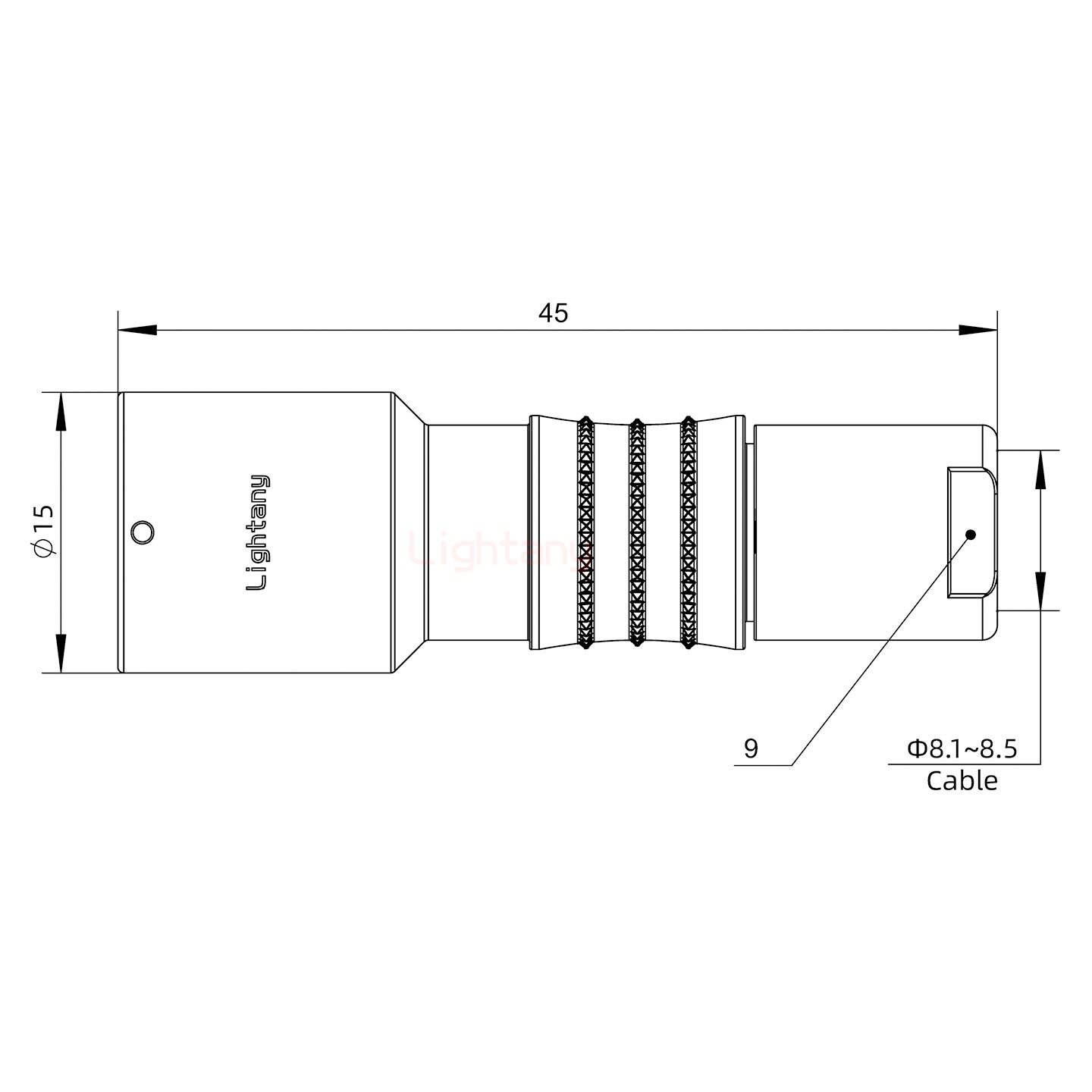 FHG.1K.005.CLAK85推拉自鎖彎式插頭