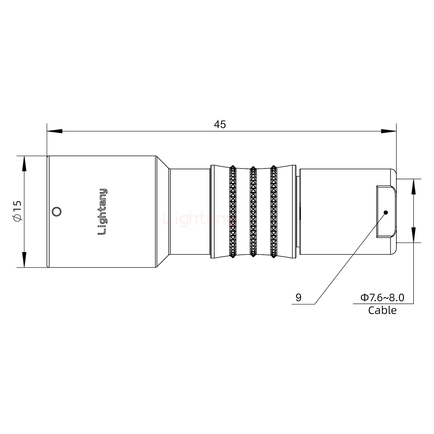 FHG.1K.006.CLAK80推拉自鎖彎式插頭